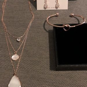 Jewelry set - necklace, earrings, bracelet (never worn)